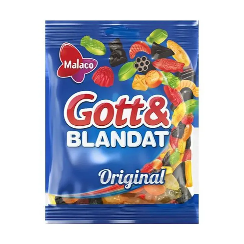 Malaco Godt & Blandet Original 210g, 27stk pr kartong