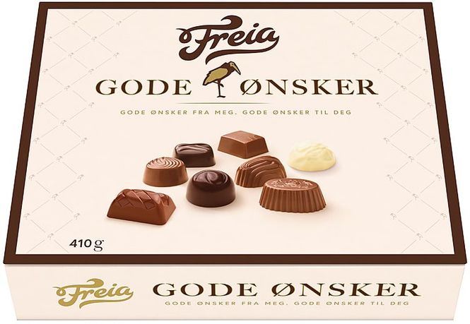 Hovedbilde Freia Gode Ønsker 410g, 4stk pr kartong