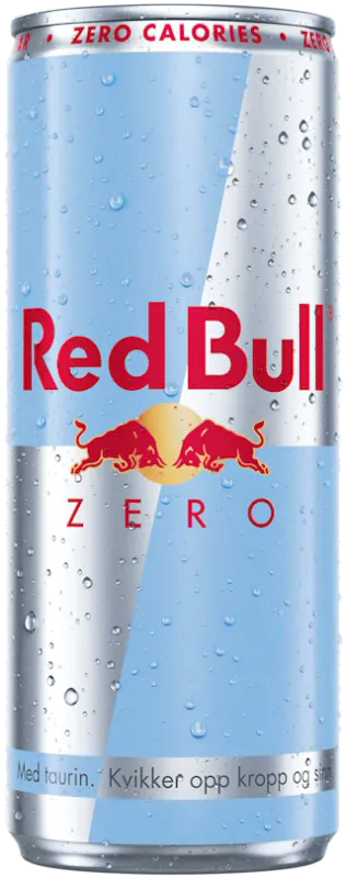 Red Bull Zero 250ml ekskl. pant, 24stk pr kartong