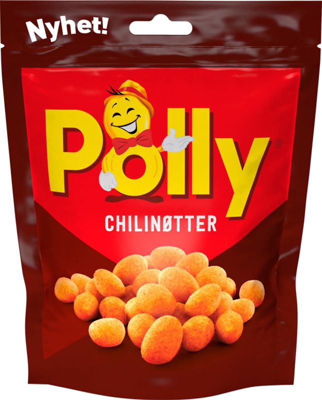 Polly Chilinøtter 160g, 24stk pr kartong