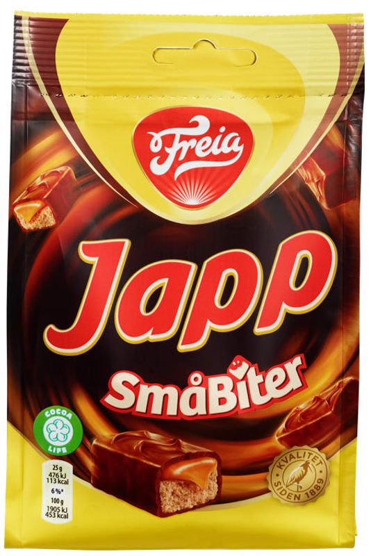 Freia Japp Bites 150g, 8stk pr kartong
