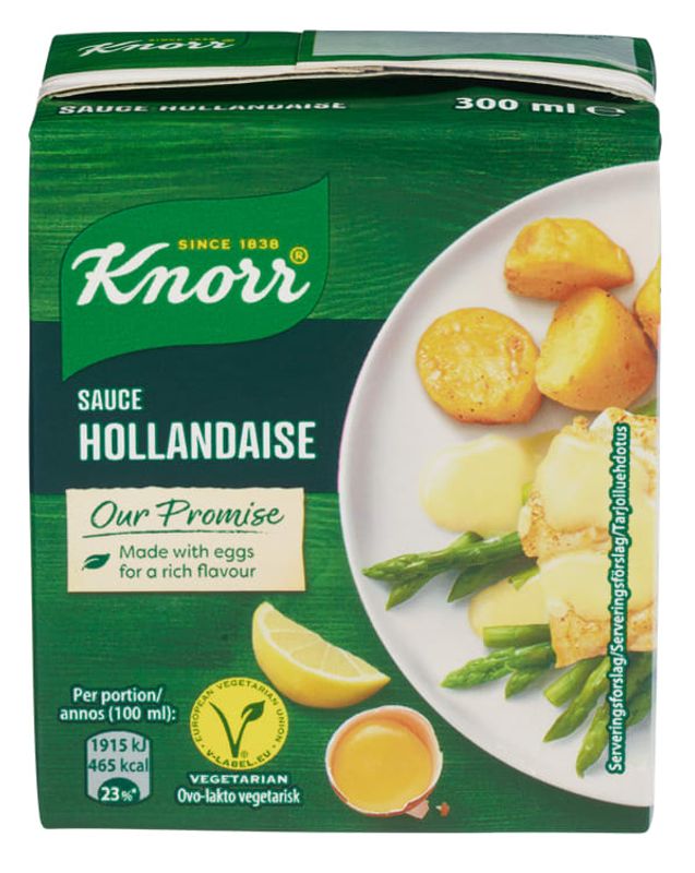 Knorr Hollandaise saus Serv.klar 300ml, 12stk pr kartong