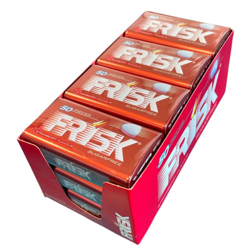 Frisk Tin Strawberry 35g, 12stk pr kartong